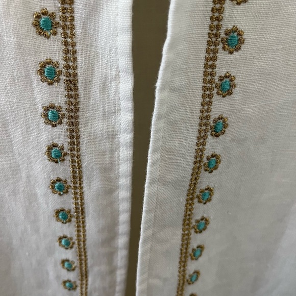 Chico’s White Linen Jacket - Picture 3 of 5